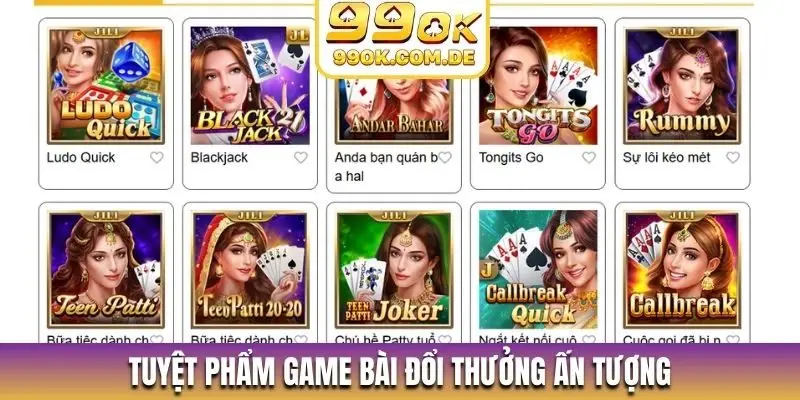 Tuyệt phẩm game bài đổi thưởng ấn tượng